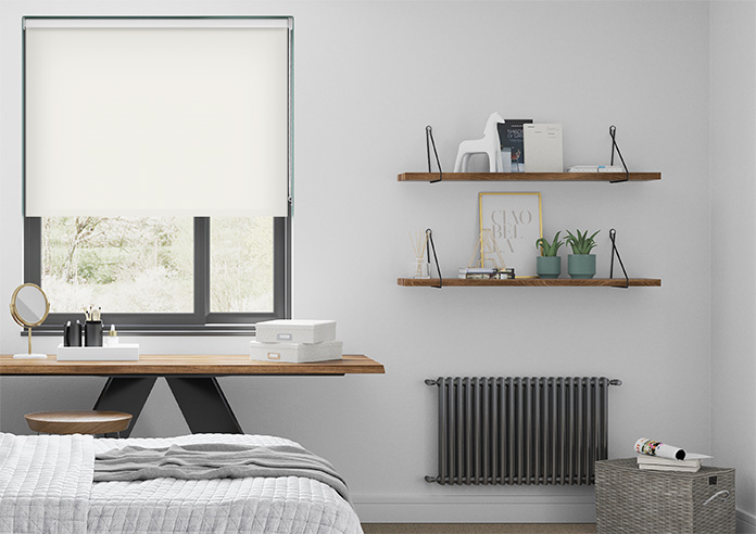 Opus (Blackout), Antique Cream - Motorised Roller Blind - Image 3